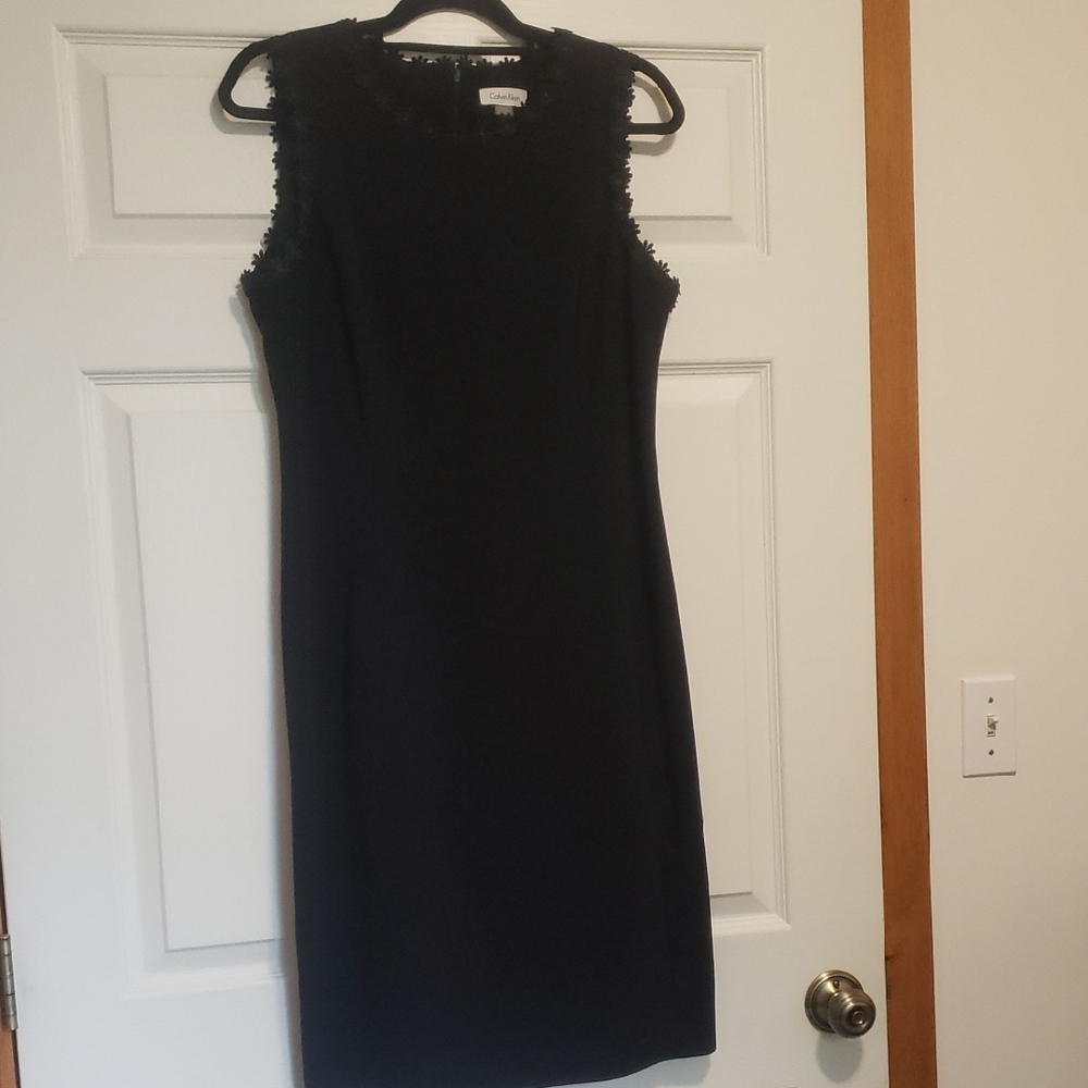 Calvin Klein Black Sleeveless Dress Size 12